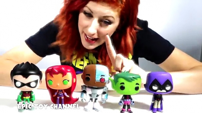 TEEN TITANS GO! Pop Charers + MYSTERY Teen Titans Go Pop & Robin Raven Starfire Epic Toy Channel