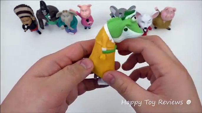 ALL 8 SING MOVIE McDONALDS HAPPY MEAL TOYS COMPLETE SET UNBOXING WORLD COLLECTION EUROPE USA 2016