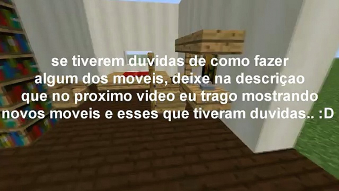 MINECRAFT - Como fazer moveis no minecraft SEM MODS!! (Decoração interna) #2