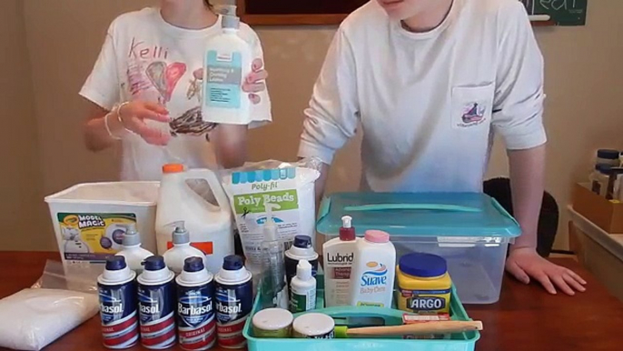 Making 1 Gallon Slime! 11.5 POUNDS! WHOLE GALLON! With Joe and Heidi