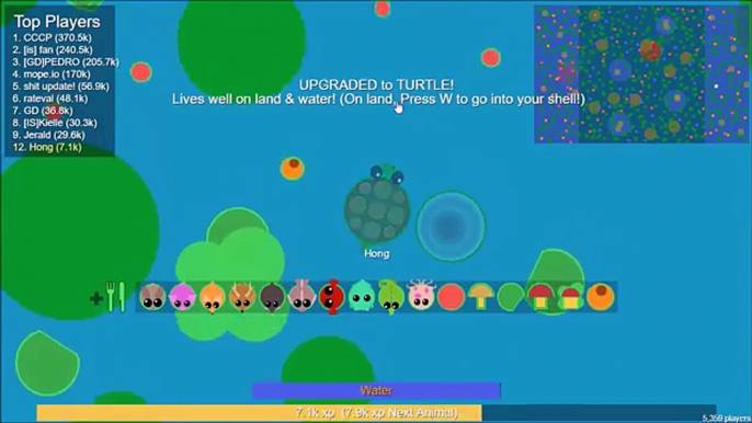 Animales grandes gramo Nuevo pequeño pequeñísimo TRAMPA mundos cero Mope.io xp kraken vs troll mopeio