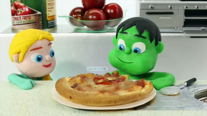 FROZEN ELSA BECOMES A SUPERHERO Play Doh Cartoons SUPERHERO BABIES Joker Hulk Stop Motion Episodes