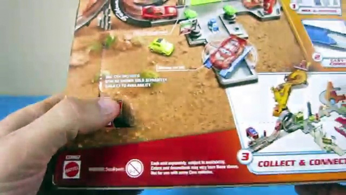 DISNEY PIXAR CARS STORY SETS LUIGIS LOOP GUIDO LIGHTNING JUMPS FAR!