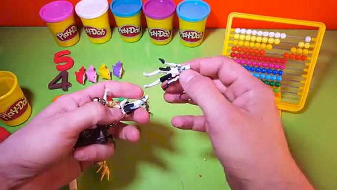 Learn to Count Numbers with 10 Giant Surprise Eggs Play-Doh - Counting Toys from 1 to 10