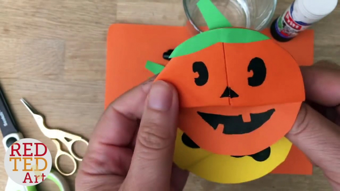 Easy Pumpkin Emoji Bookmark - Jack OLantern DIY - Halloween Paper Craft