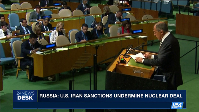 i24NEWS DESK |  Russia: U.S. Iran sanctions undermine nuclear deal | Thursday, September 21st 2017