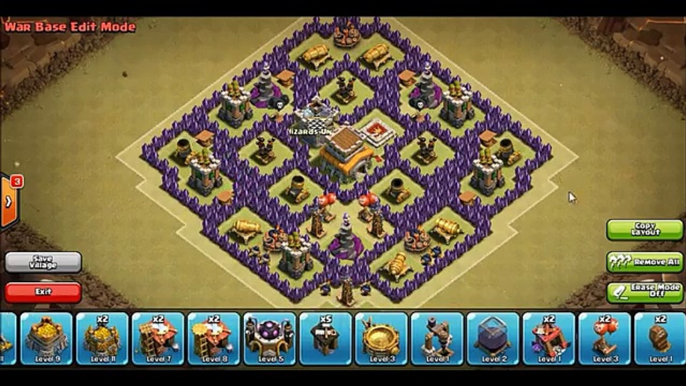 Clash of Clans - Town hall 8 (Th8) War Base + Defense REPLAY - ANTi GoWipe ANTi Dragon ANT