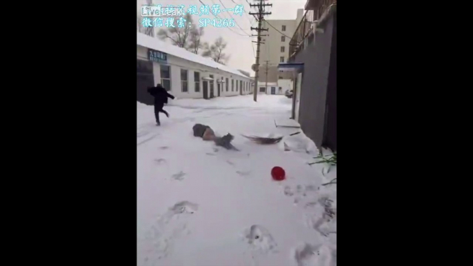 Meilleure blague d'un ouvrier chinois.. pantalon attaché à l'escalier !