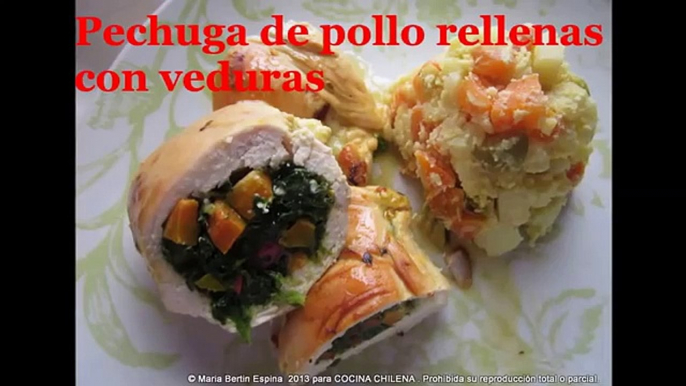 Pechugas de pollo rellenas