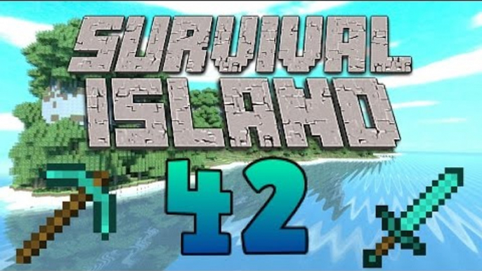 Finding A Mine Shaft! - Silk Touch Diamonds! - (Minecraft Survival Island) - Episode 42