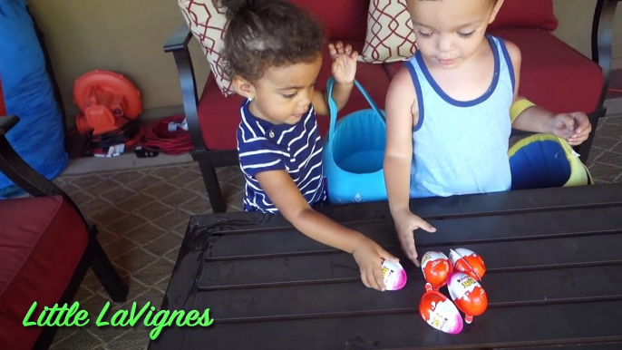 KINDER EASTER EGG HUNT SURPRISE KINDER JOY CHOCOLATE SURPRISE EGGS and TOYS! ~ Little LaVignes