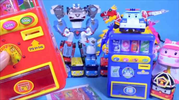 라바 폴리 자판기 카봇 미니특공대 장난감 Larva Robocar Poli vending Machine toys