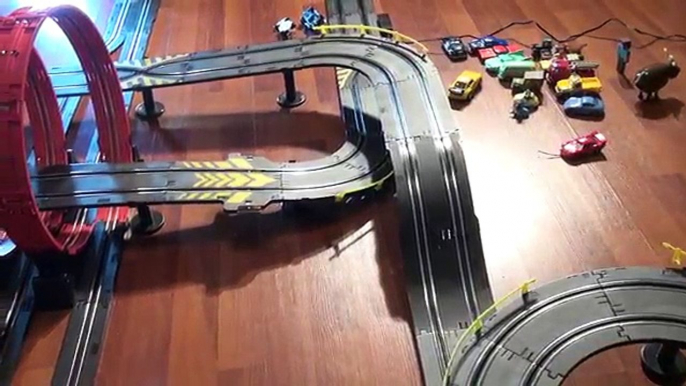 Nursery Rhymes Disney Pixar Cars Slot Cars Porsche & Lightning McQueen Colors Songs for Children