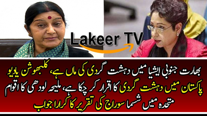 Mouth Breaking Response By Maleeha Lodhi to Sushma Swaraj