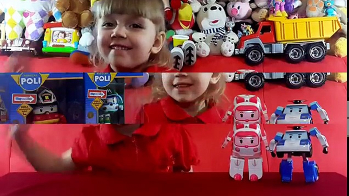 Игрушки Робокар Поли и его Друзья. Обзор Рой и Хелли. Robocar Poli Rescue Team Toys на русском.