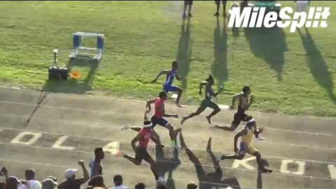 Anthony Schwartz Runs 10.37 100m Into Headwind!