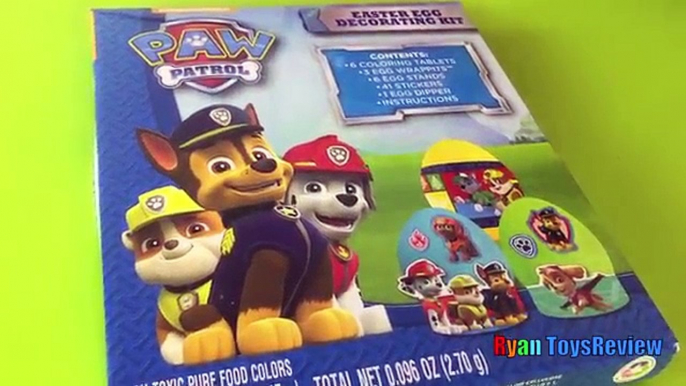 Coloring Easter Eggs with Paw Patrol Stickers Easter Toys Ryan ToysReview