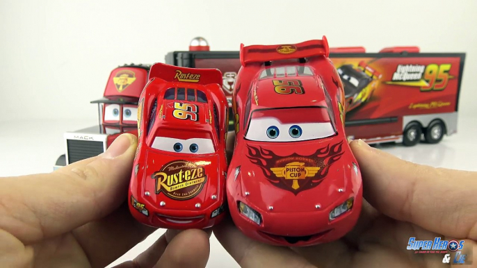 Disney Cars Camion Mack Truck Carbon Racer Launcher Lanceur Flash McQueen Jouet Review Relampago