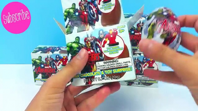 Avengers Surprise Eggs Iron Man Captain America Hulk Thor Toys Videos for Children