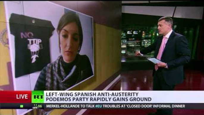 'Spaniards desperate, will revolt if Brussels fails to listen' - MEP for Podemos party