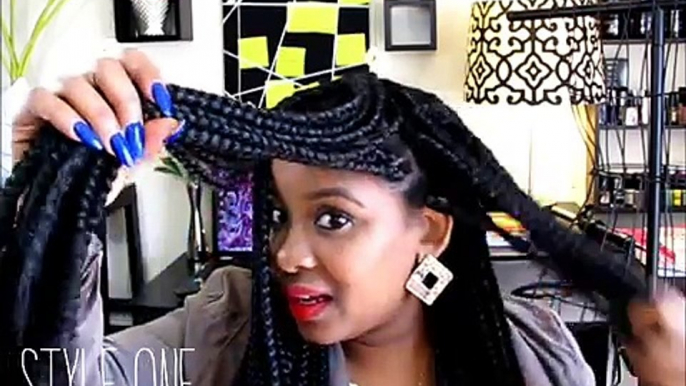 NATURAL HAIR | Quick Styles with Poetic Justice Braids (Box Braids)