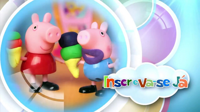 Peppa Pig George faz coco na piscina | Peppa Portugues Episodio Completo