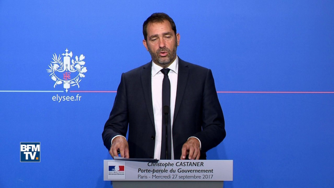 Christophe Castaner salue "l'exemplarité" de la politique du gouvernement par rapport à l'Europe