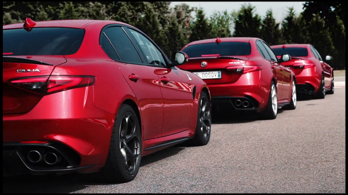 Alfa Romeo Giulia and the three Scuderia Ferrari Champions