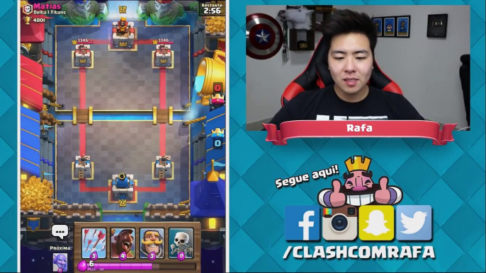 CARTA LENDÁRIA DE GRAÇA NO BAÚ DO CLÃ NO CLASH ROYALE!