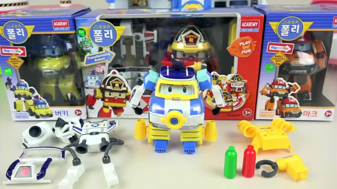 Robocar Poli water Poli Space Fireman Marine car toys