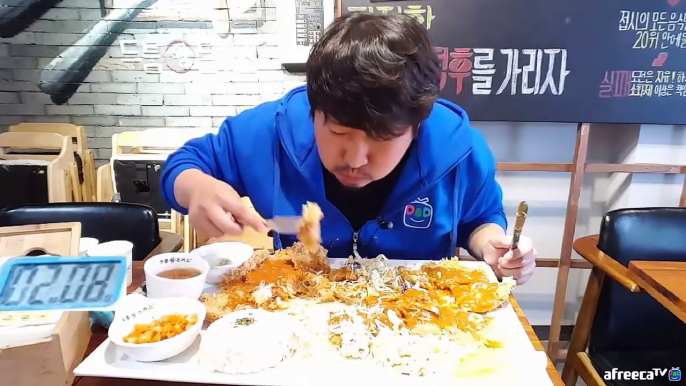 두툼왕돈까스(덕후돈까스) 20위 도전 성공!! 먹방!! [흥삼] in 부산 (17.4.29) Mukbang