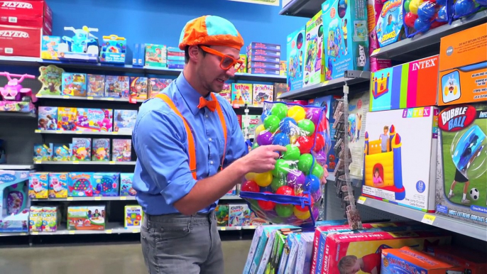 Learn Colors with Blippi Toy Store in 4K - Educational videos for Preschoolers