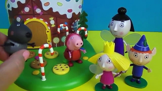 Peppa Pig Story. Ben and Holly saves Red Riding Hood Peppa from the Big Bad Wolf.