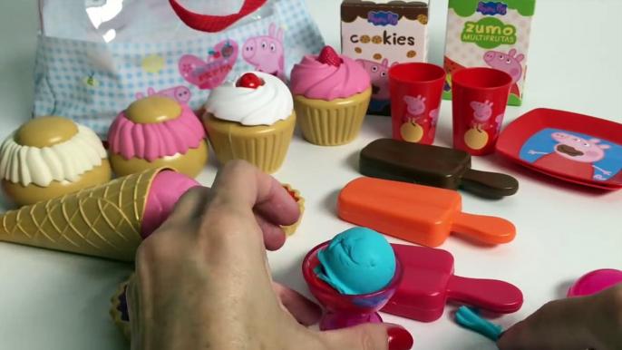 Peppa Pigs Sweets Bag Play Doh Food Snacks Los Dulces de Peppa Play Food Cooking Set Toy Videos
