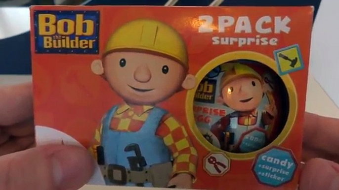 Bob the Builder 2 pack Surprise Eggs Unboxing Toys & Stickers - Huevos Sorpresa