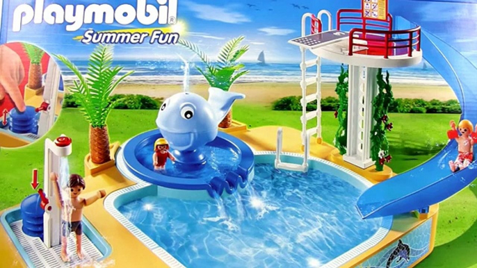 Playmobil Summer Fun Childrens Pool with Whale Fountain