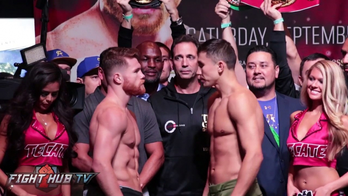 AT LAST! CANELO ALVAREZ VS GENNADY GOLOVKIN FULL FACE OFF VIDEO-pFTbgkByexM