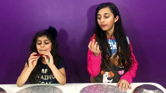 Real Food vs Gummy Food Challenge !! family fun vlogs