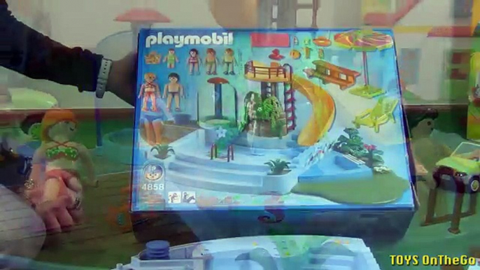 Playmobil Piscina con Tobogán 4858 - Juguetes de Playmobil