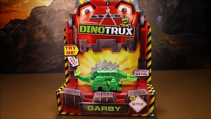 Dinotrux Garby Dinosaur Toys Diecast Trucks W Indominus Rex Unboxing, Review By WD Toys