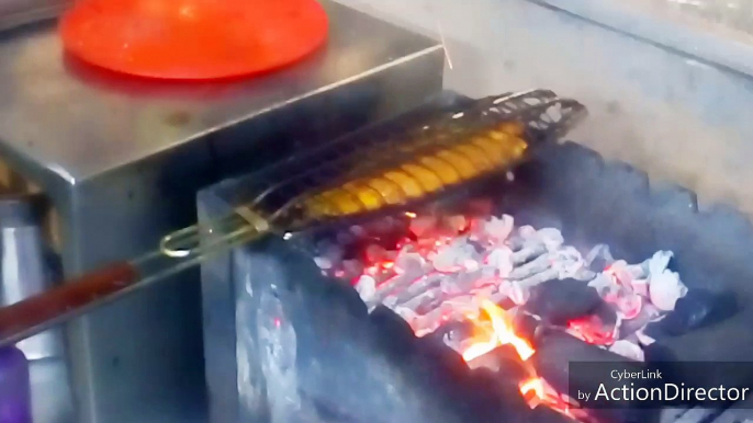 Barbeque Fish Steak / Grilled Fish Steak / Fish Charcoal grill / Boneless Fish Grill