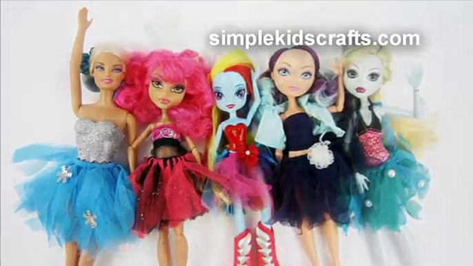 How to make a doll tutu or ballerina skirt - Doll Crafts - simplekidscrafts