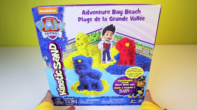 PAW PATROL ADVENTURE BAY KINETIC SAND FUN!