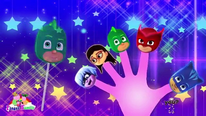 PJ Masks Lollipop Finger Family PJ Masks Catboy Owlette Gekko Amaya Luna Girl Nursery Rhymes