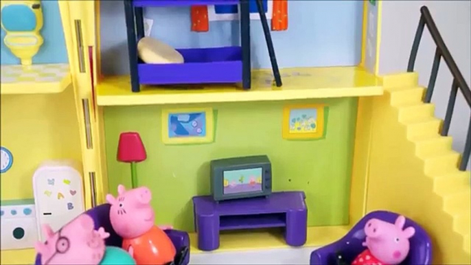 Pig George da Família Peppa Pig Mamãe da Peppa vai Para o Hospital Grávida! Em Portugues