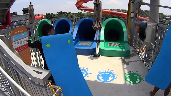 Kraken Racers Water Slide at Wild Wild Wet Singapore-C41jGqYNq8k