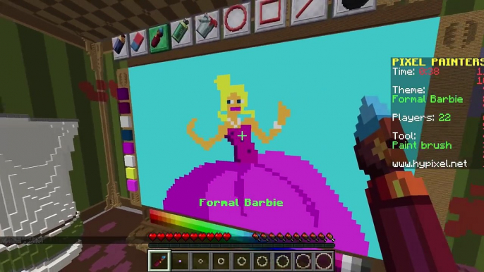 Minecraft / Barbie Pixel Painters / Dollastic Plays