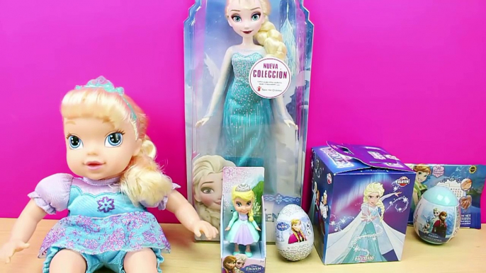 La Bebé Elsa abre un Huevo Sorpresa Gigante de Frozen | Juguetes Sorpresa de FROZEN en español