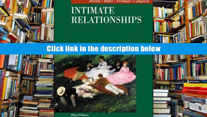 FREE [DOWNLOAD] Intimate Relationships Sharon Stephens Brehm For Kindle