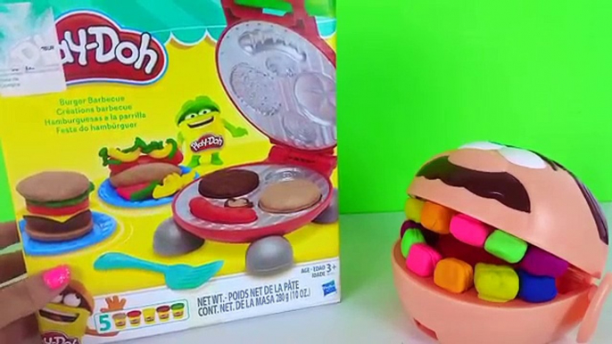 MASSINHA PLAYDOH BOCÃO COME SANDUICHE GIGANTE DENTISTA PLAY DOH DR DRILL N FILL EAT HAMBURGUER